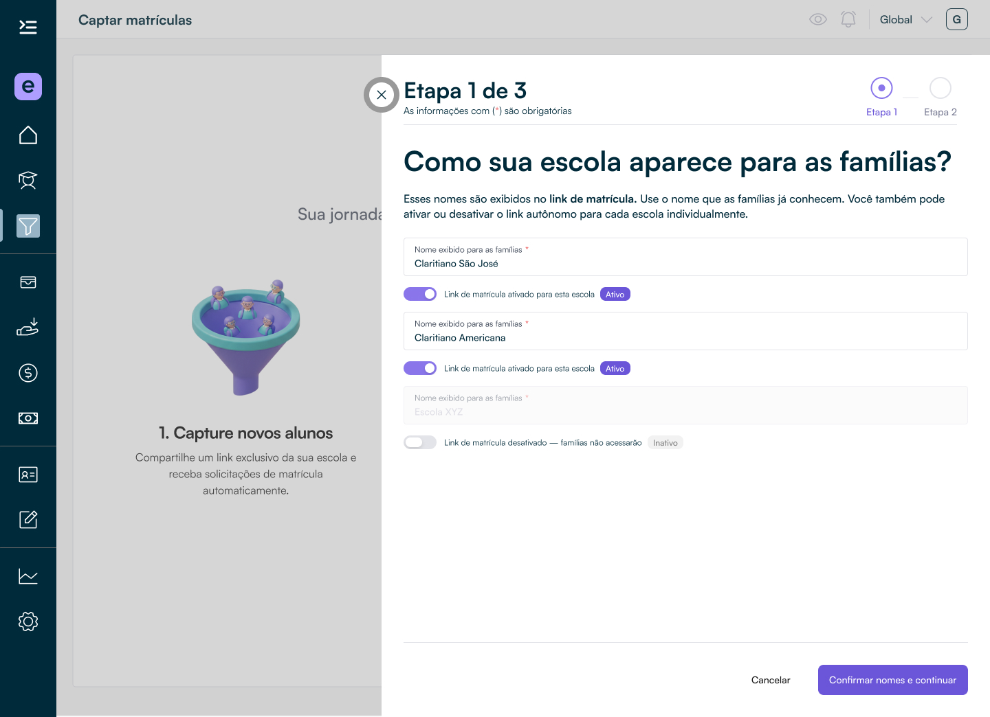 Onboarding: como sua escola aparece para as famílias